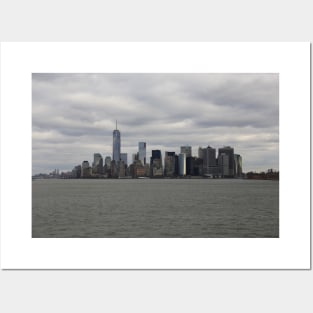 Fifty Shades of Grey NYC Manhattan Skyline Posters and Art